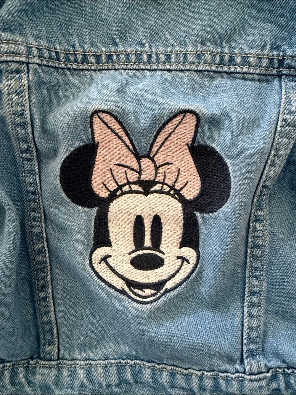 Baby Gap Light Blue Denim Minnie Mouse Jacket size 3T - Picture 3 of 4